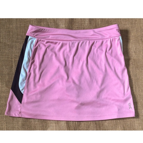 Izod Pink Breast Cancer Awareness Golf Skirt Medium Built In Shorts Sports - Picture 1 of 4